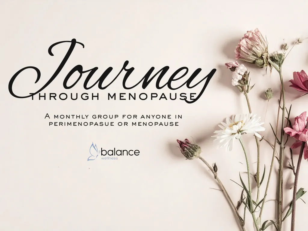 Journey Through Menopause monthly circle